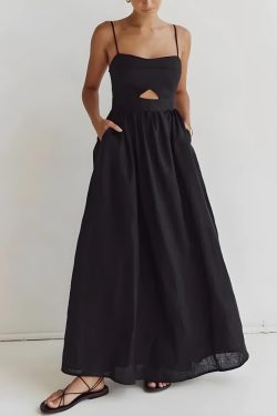Cut Out Slit Maxi Dress