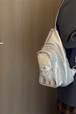 Cute 20cm Doll Ita Bag Transparent Chest Bag