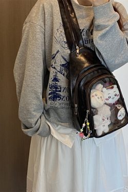 Cute 20cm Doll Ita Bag Transparent Chest Bag