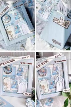 Cute Comic-Style Book Ita Bag with Crossbody and Backpack Design