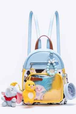 Cute Cow Print Ita Bag Backpack with Charm