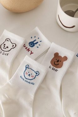 Cute Kawaii Patterned Socks 5 Pairs