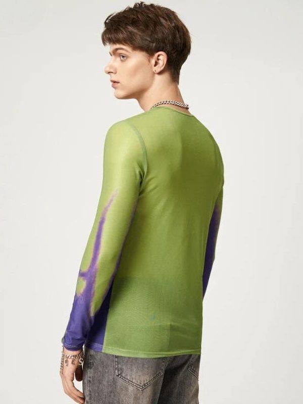 Cyberpunk Abstract Painting Mesh Top