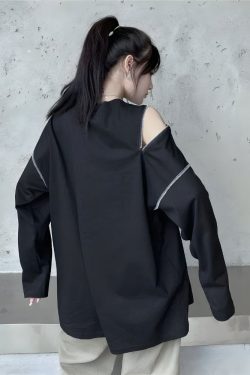 Cyberpunk Cross Zip-Up Top