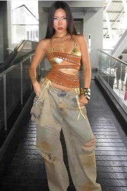 Cyberpunk Cut Out Tube Top