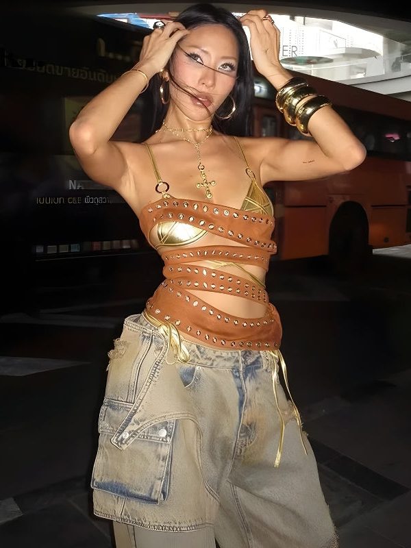 Cyberpunk Cut Out Tube Top