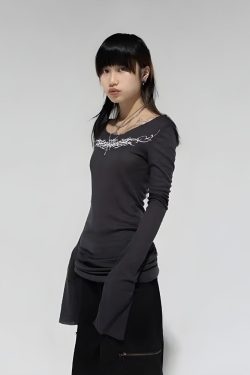 Cyberpunk Extra Long Sleeve Top