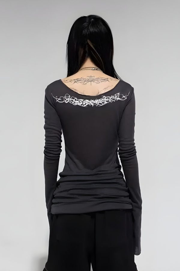 Cyberpunk Extra Long Sleeve Top