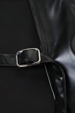 Cyberpunk Faux Leather Crop Jacket