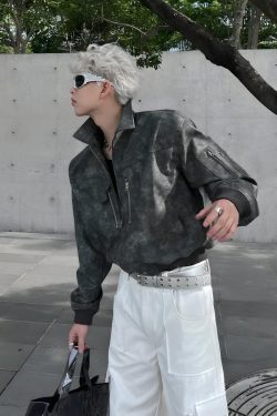 Cyberpunk Faux Leather Jacket