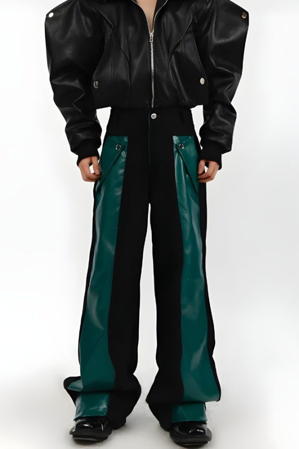 Cyberpunk Faux Leather Pants