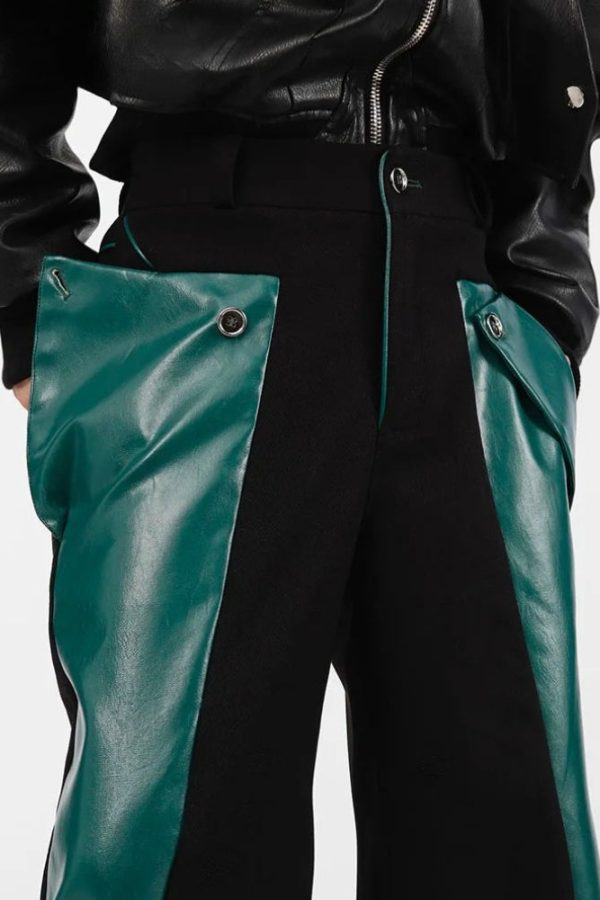 Cyberpunk Faux Leather Pants