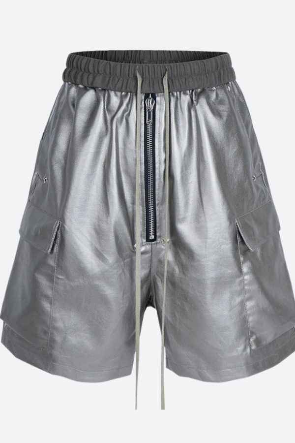 Cyberpunk Faux Leather Shorts