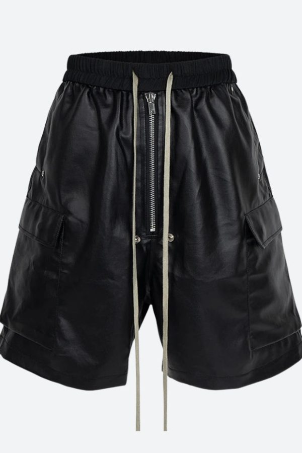 Cyberpunk Faux Leather Shorts