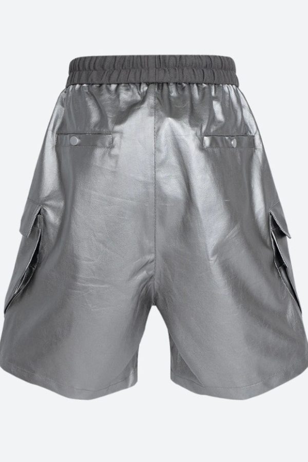 Cyberpunk Faux Leather Shorts