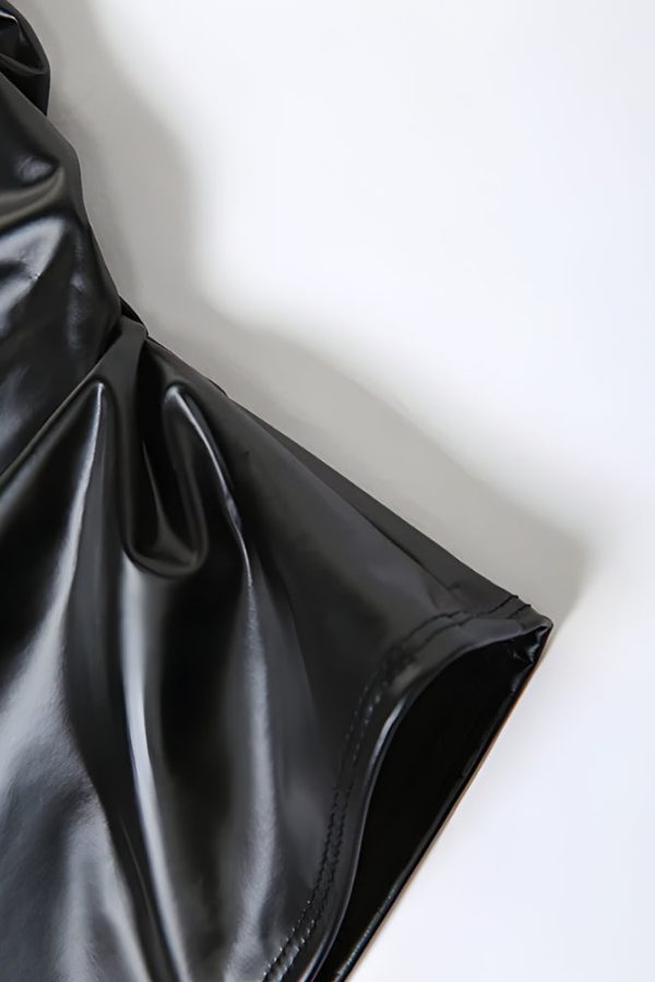 Cyberpunk Halter Neck Tie Top