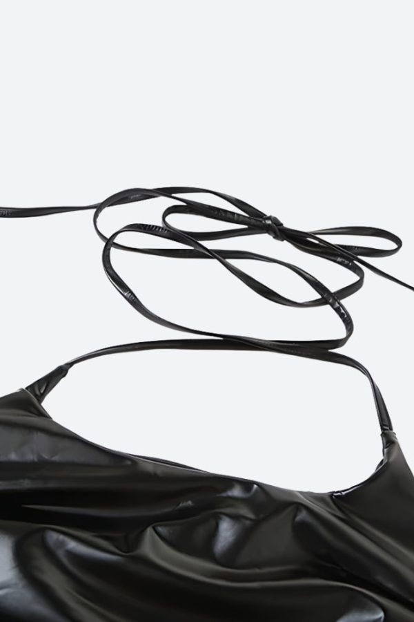 Cyberpunk Halter Neck Tie Top