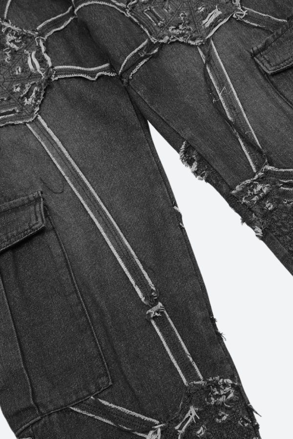 Cyberpunk Patchwork Jeans