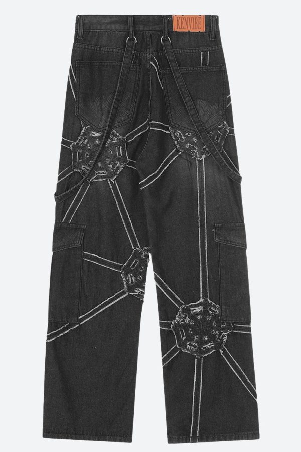 Cyberpunk Patchwork Jeans