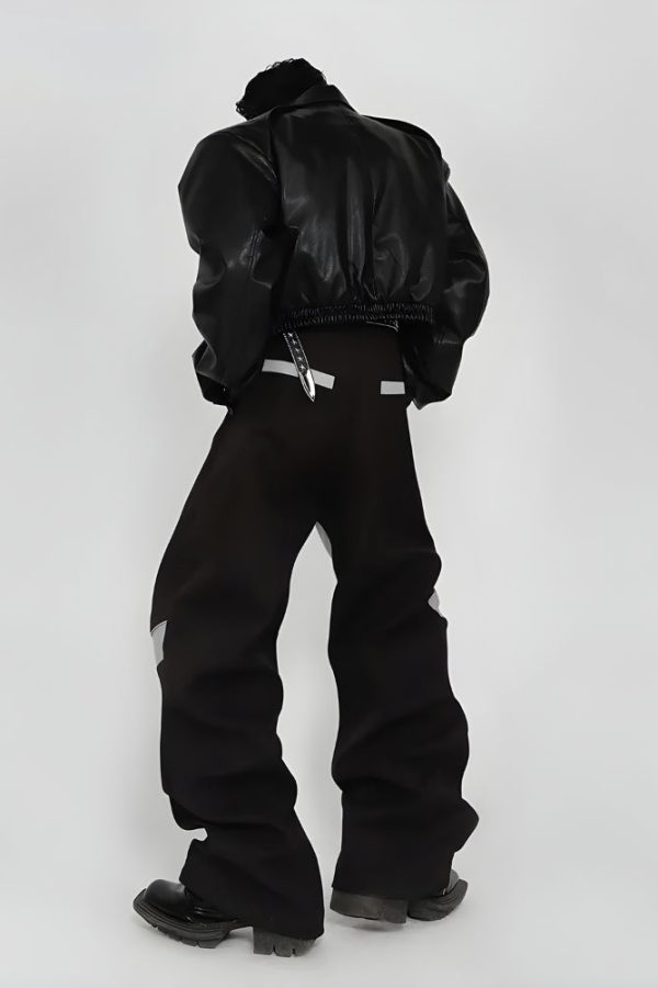 Cyberpunk Patchwork Wide Leg Pants