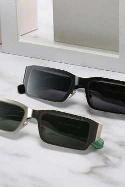 Cyberpunk Rectangle Metal Sunglasses