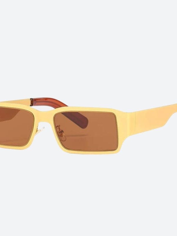 Cyberpunk Rectangle Metal Sunglasses