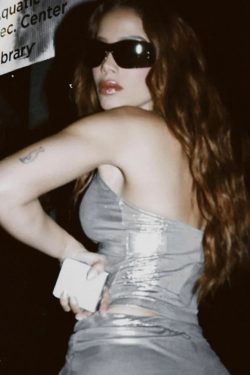 Cyberpunk Silver Halter Neck Top