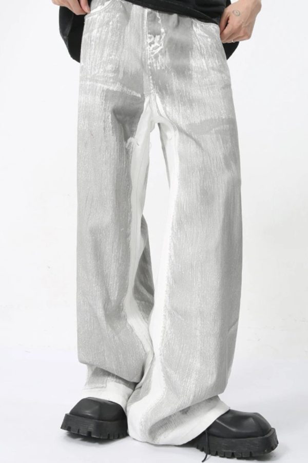 Cyberpunk Silver Pants