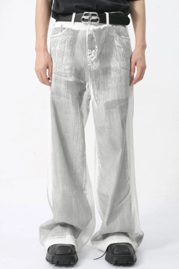 Cyberpunk Silver Pants