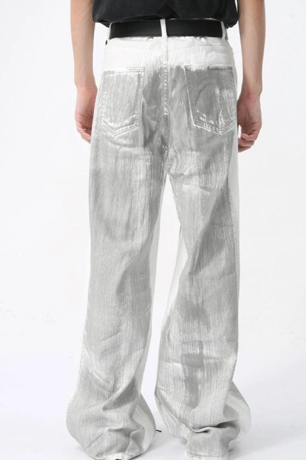 Cyberpunk Silver Pants