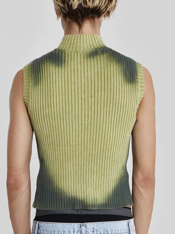 Cyberpunk Zip-Up Cardigan Vest