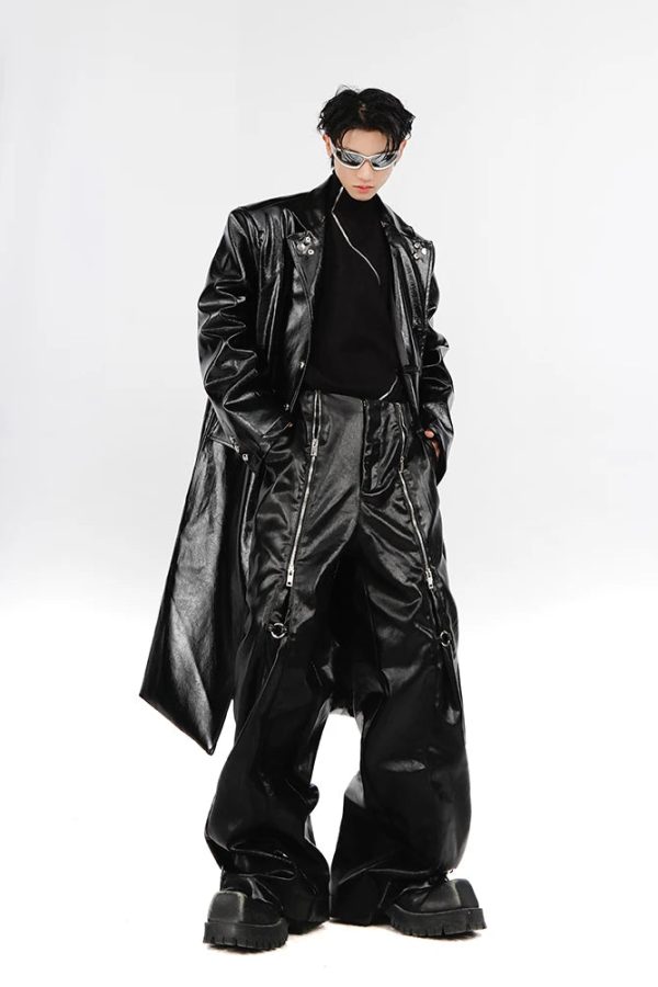 Cyberpunk Zip-Up Parachute Pants