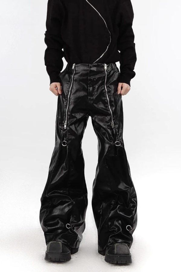 Cyberpunk Zip-Up Parachute Pants