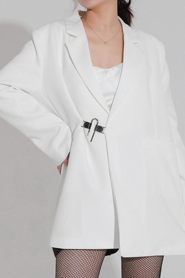 Dark Academia Buckle Up Blazer