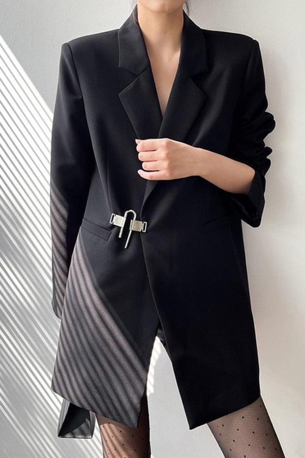 Dark Academia Buckle Up Blazer