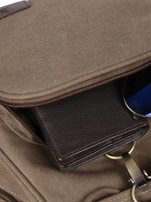 Dark Academia Canvas Backpack