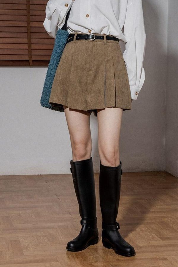 Dark Academia Corduroy Shorts