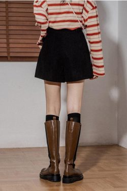 Dark Academia Corduroy Shorts