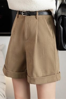 Dark Academia High Waist Shorts