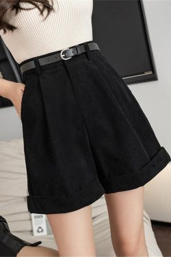 Dark Academia High Waist Shorts