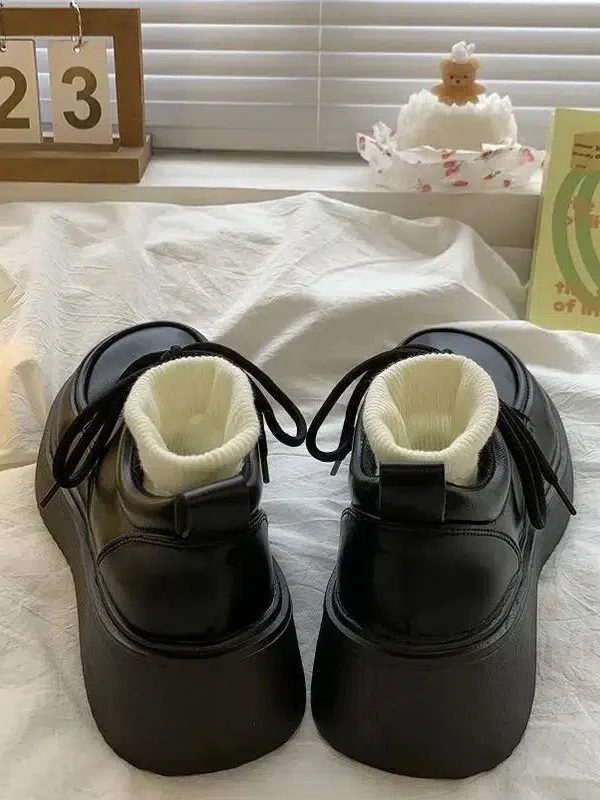 Dark Academia Lace Up Mary Jane Shoes