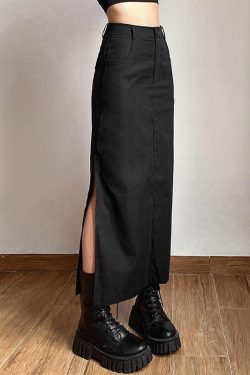 Dark Academia Maxi Skirt