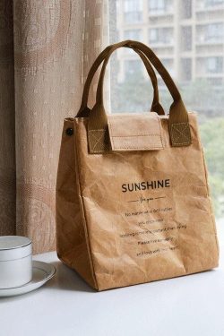 Dark Academia Paper Look Handbag