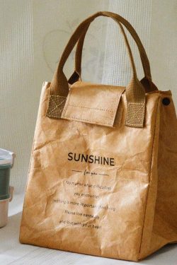 Dark Academia Paper Look Handbag