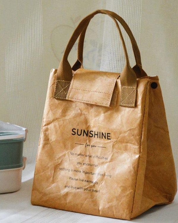 Dark Academia Paper Look Handbag