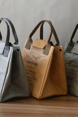 Dark Academia Paper Look Handbag