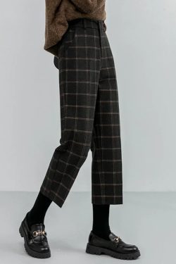 Dark Academia Plaid Pants
