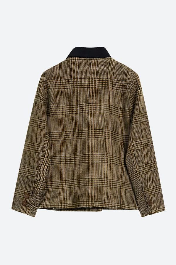 Dark Academia Plaid Two Piece Set