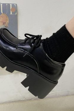 Dark Academia Platform Shoes