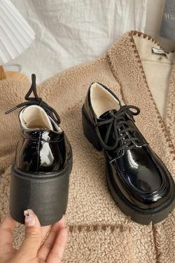 Dark Academia Platform Shoes